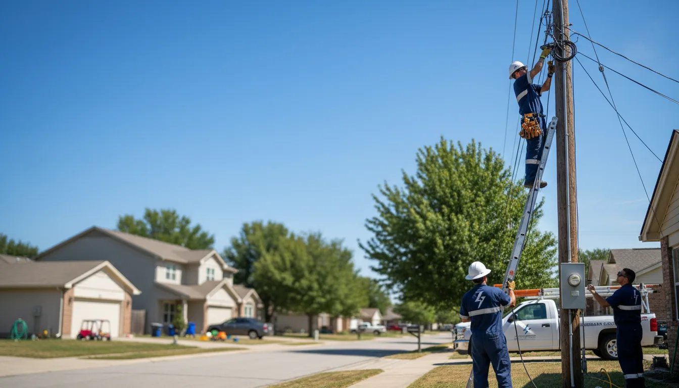 Residential electrician providing installation services in Branchland, WV